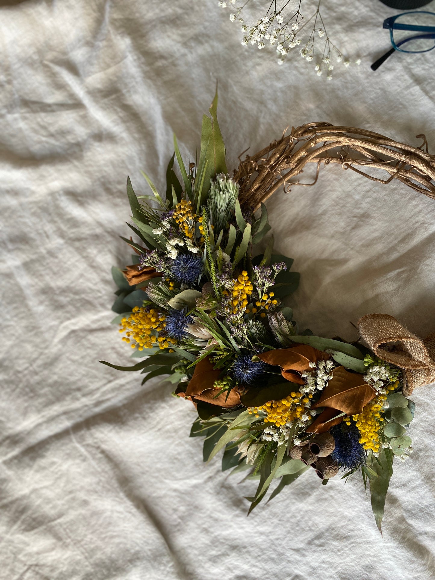 Sea Holly Wreath