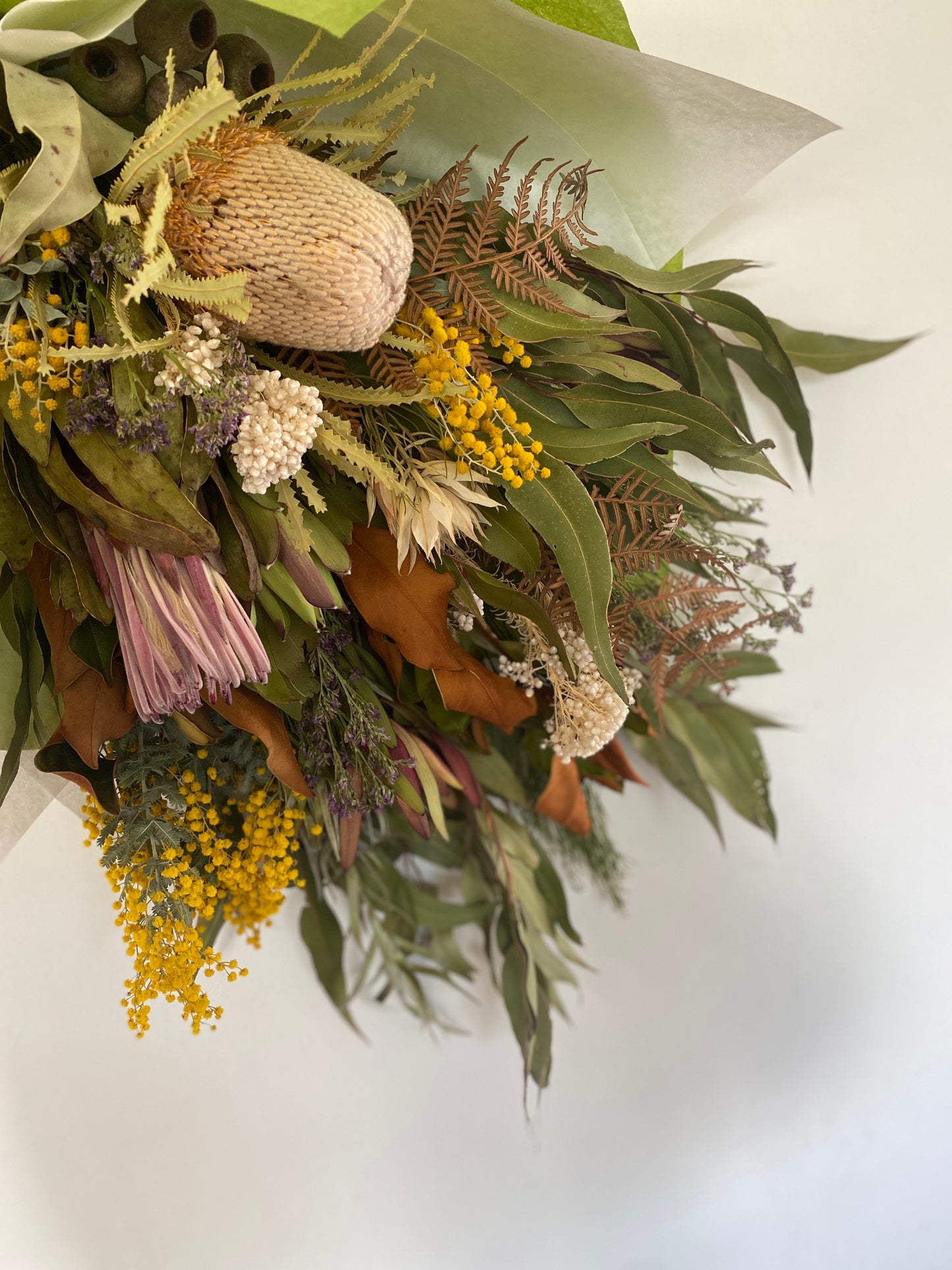 Dried Flower Swags (Flat Back Bouquets)
