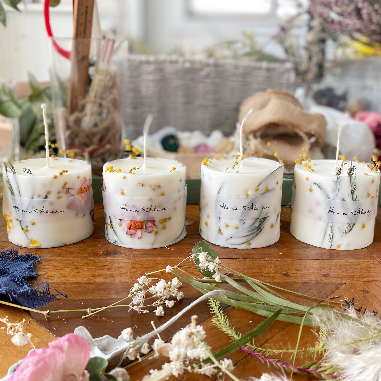 Custom / botanical candle range