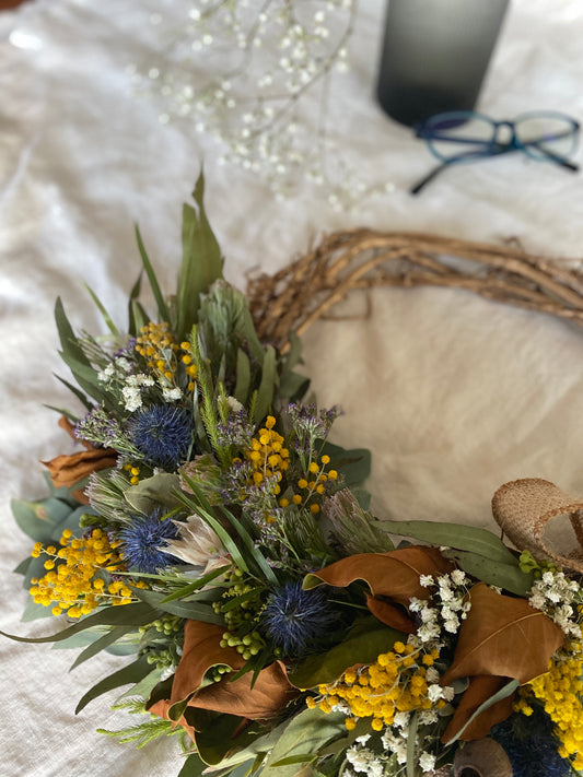 Sea Holly Wreath